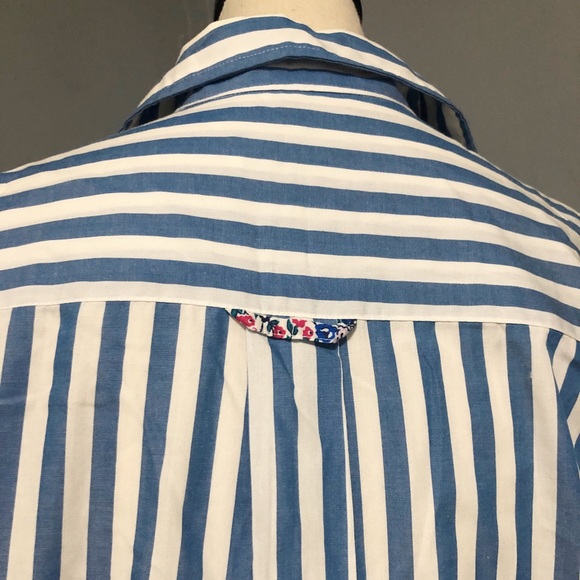 VINTAGE “Sportables” Striped Blouse with 🌸 Lining - Picture 4 of 5